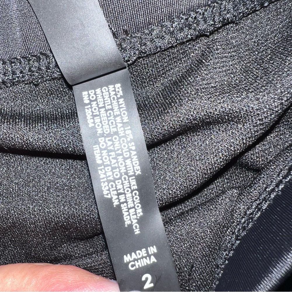 Torrid Plus Size 2X Black Halter Top Ruched Bottom Bikini Swim Set - Picture 6 of 12